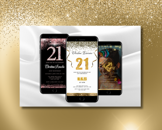 Top 6 Stylish 21st Birthday Invitations You Will Love