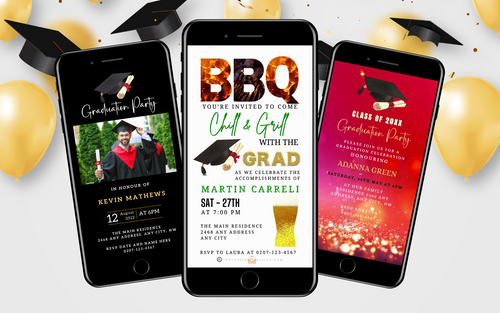 7 Easy Stunning Graduation Invitation Templates by URCordiallyInvited