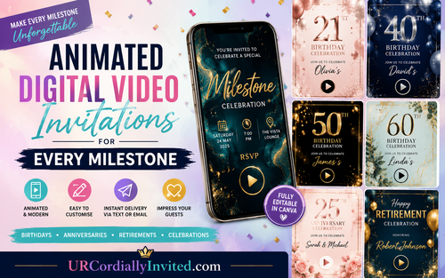 Best Animated Digital Video Invitations for Milestones
