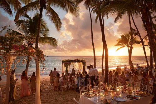 beach party on sunset beach by URCordiallyInvited