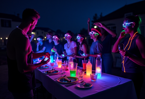 neon glow party night by URCordiallyInvited