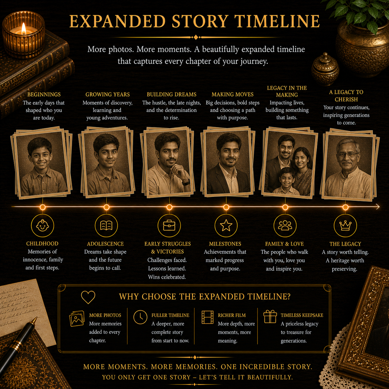 Add 10 Extra Photos – Signature Legacy Film Add-On