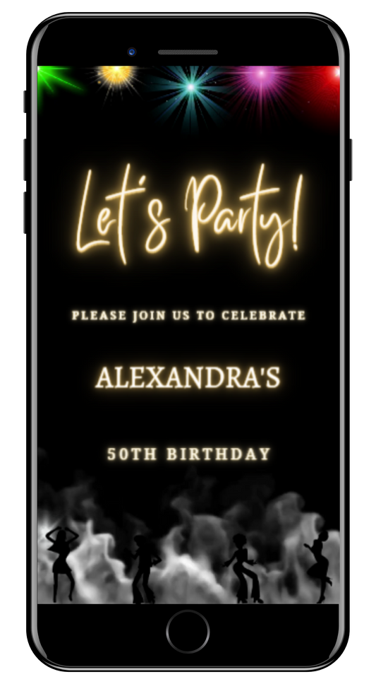 Colourful Smoking Disco | Birthday Party Video Invitation