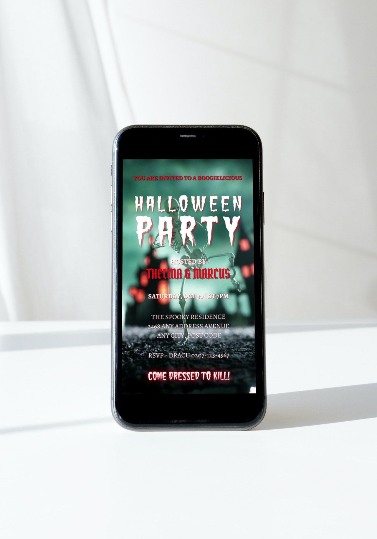 Halloween Costume Party Video Invitation, Editable Funny Dancing Skeleton Adult Party Template Invite, Gothic Canva Invite, Instant DOWNLOAD. Funny halloween party invitation for adults, men, teens, best seller currently on sale now