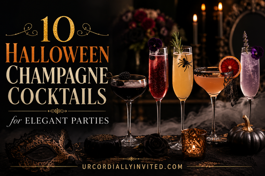 10 Halloween Champagne Cocktails for Elegant Parties - by URCordiallyInvited