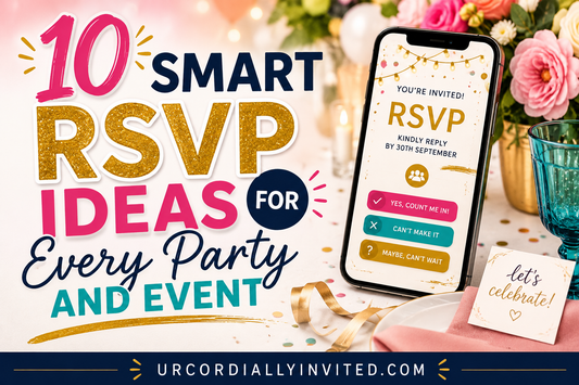 10 Smart RSVP Ideas for Every Party and Event - by URCordiallyInvited