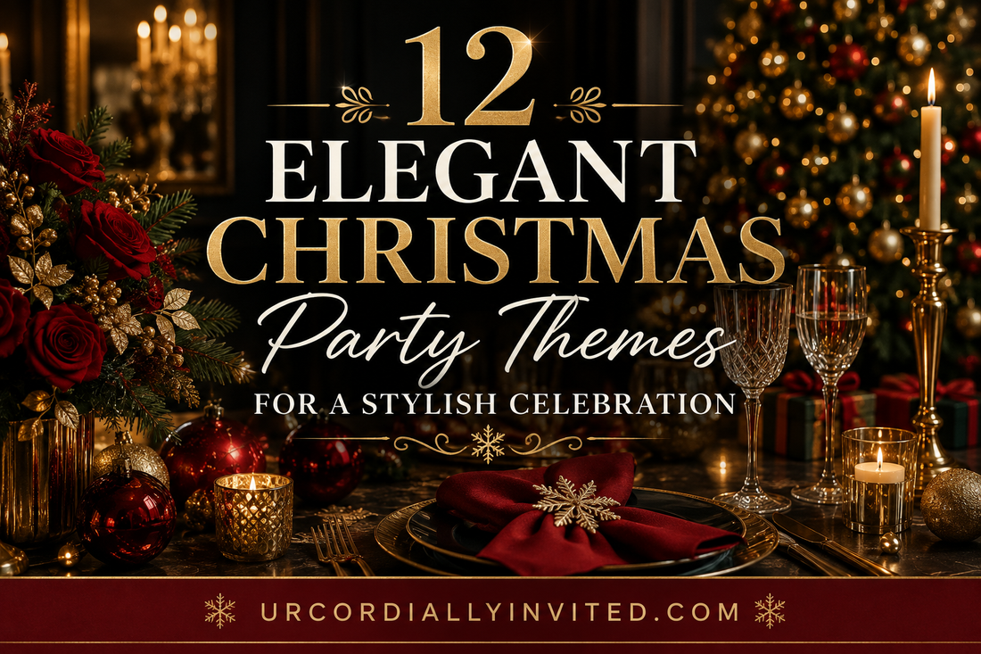 12 Elegant Christmas Party Themes for a Stylish Celebration - by URCordiallyInvited
