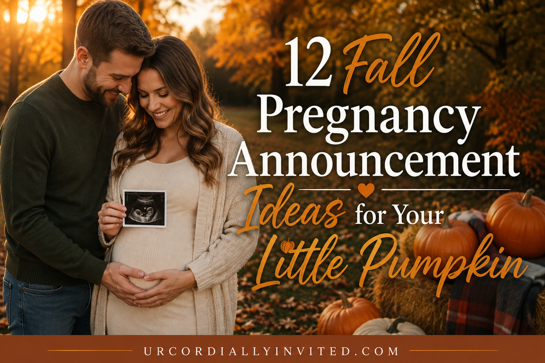 12 Fall Pregnancy Announcement Ideas for Your Little Pumpkin - by URCordiallyInvited