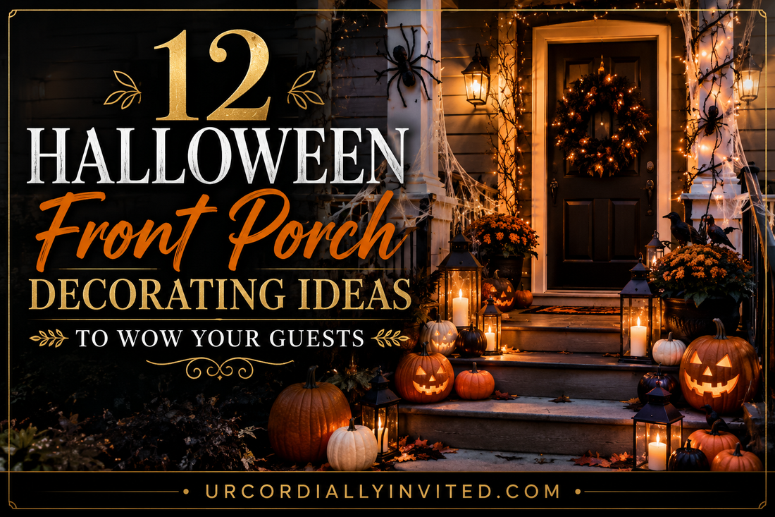 12 Halloween Front Porch Decorating Ideas to Wow Your Guests - by URCordiallyInvited