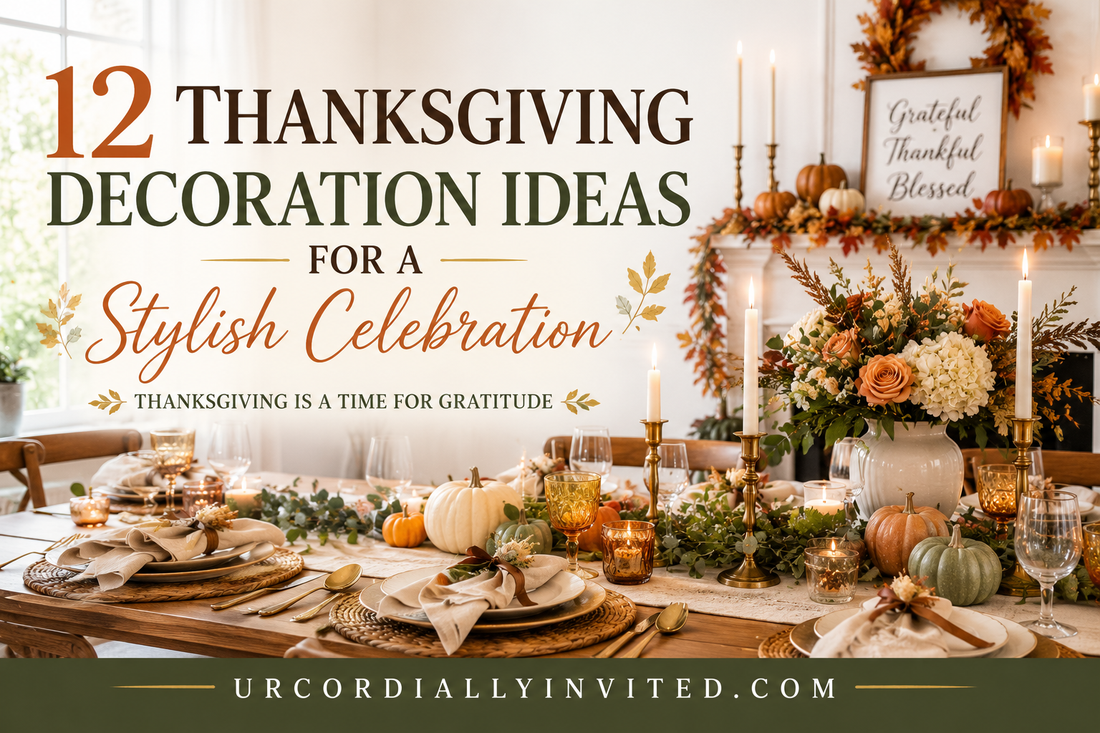 12 Thanksgiving Decoration Ideas for a Stylish Celebration - by URCordiallyInvited