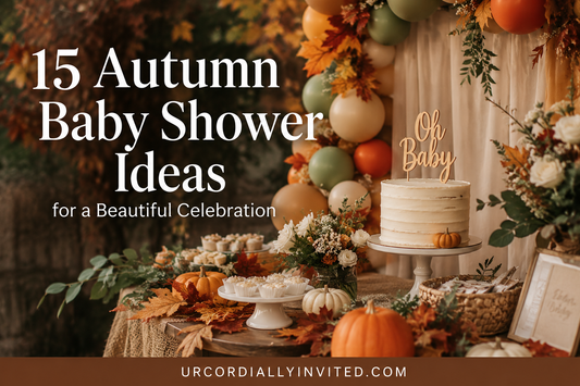 15 Autumn Baby Shower Ideas for a Beautiful Celebration - by URCordiallyInvited