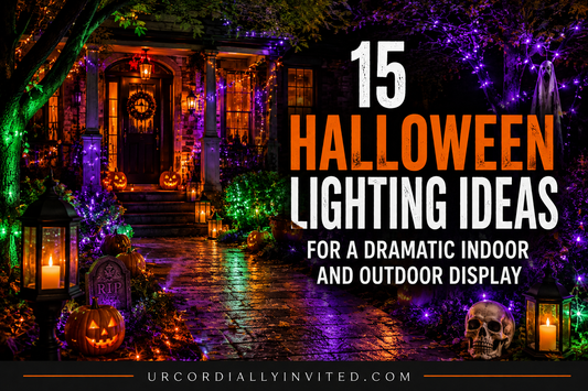 15 Halloween Lighting Ideas for a Dramatic Indoor and Outdoor Display - by URCordiallyInvited