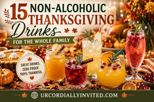15 Non-Alcoholic Thanksgiving Drinks for the Whole Family - by URCordiallyInvited