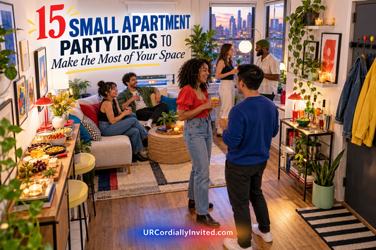 15 Small Apartment Party Ideas to Make the Most of Your Space - by URCordiallyInvited