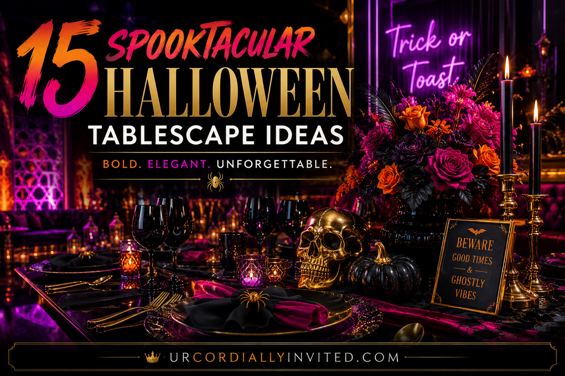 15 Spooktacular Halloween Tablescape Ideas - by URCordiallyInvited