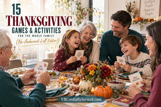 15 Thanksgiving Games and Activities for the Whole Family - by URCordiallyInvited