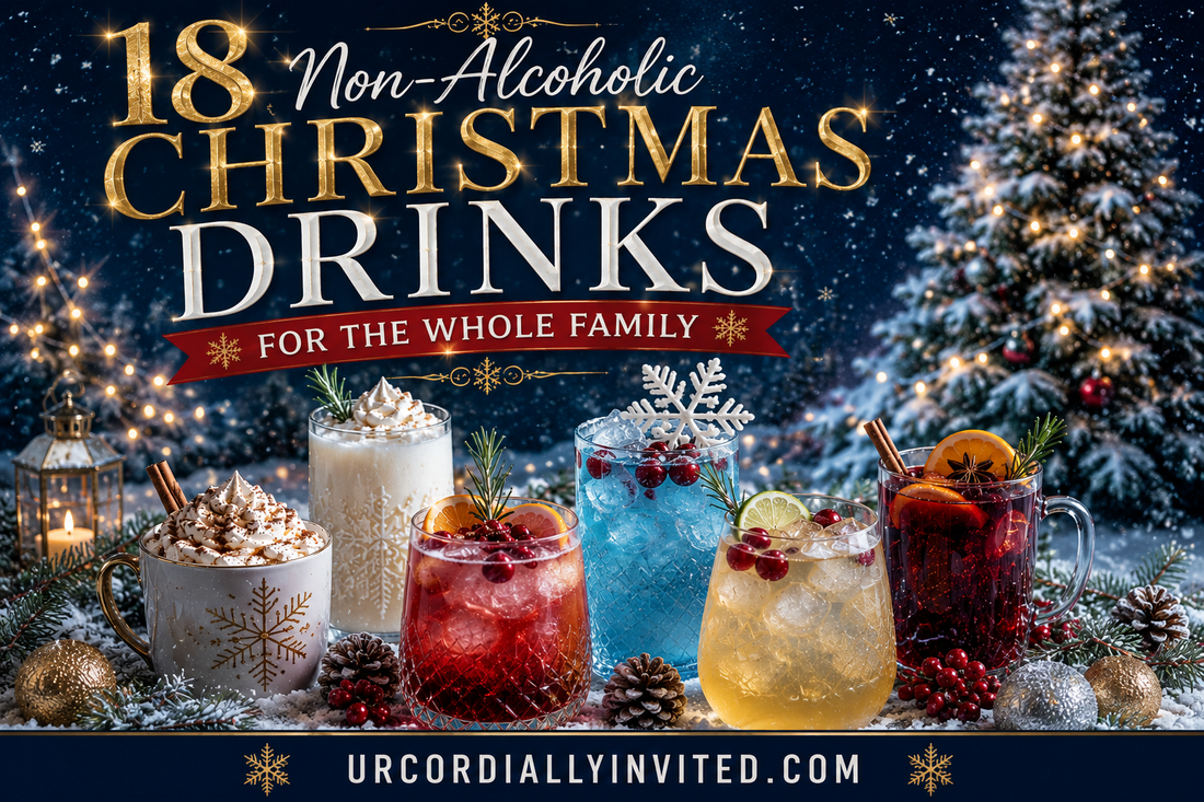 18 Non-Alcoholic Christmas Drinks for the Whole Family - by URCordiallyInvited