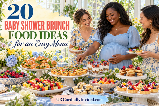 20 Baby Shower Brunch Food Ideas for an Easy Menu - by URCordiallyInvited