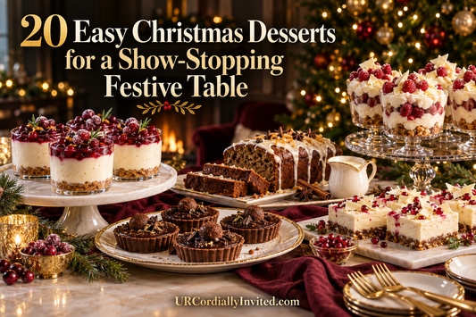 20 Easy Christmas Desserts for a Show-Stopping Festive Table - by URCordiallyInvited