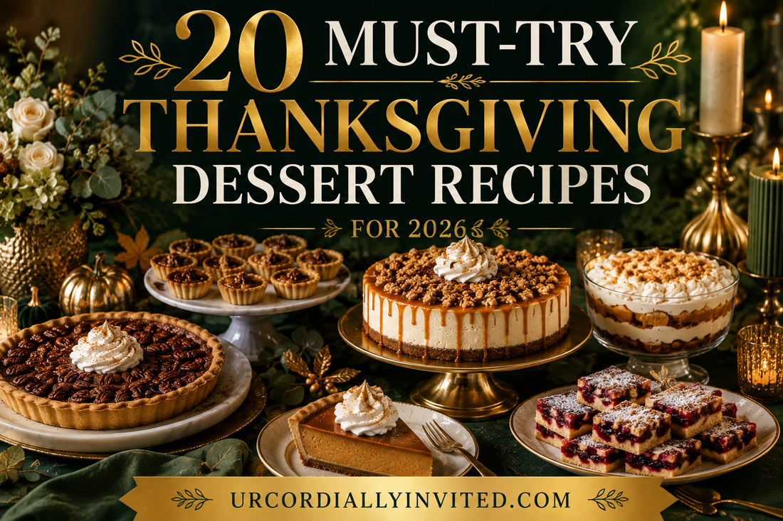 20 Must-Try Thanksgiving Dessert Recipes for 2026 - by URCordiallyInvited