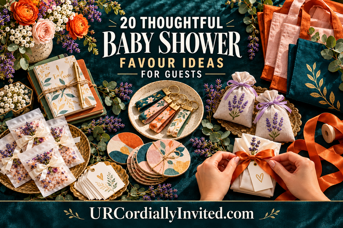 20 Thoughtful Baby Shower Favour Ideas for Guests - by URCordiallyInvited
