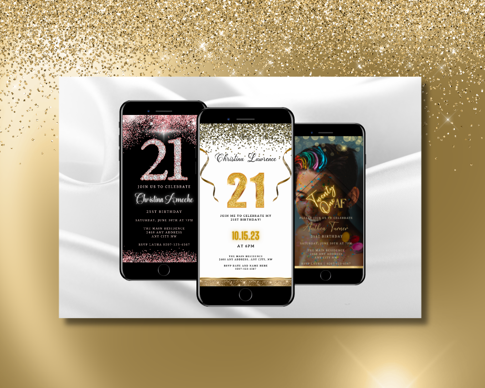 Top 6 Stylish 21st Birthday Invitations You Will Love