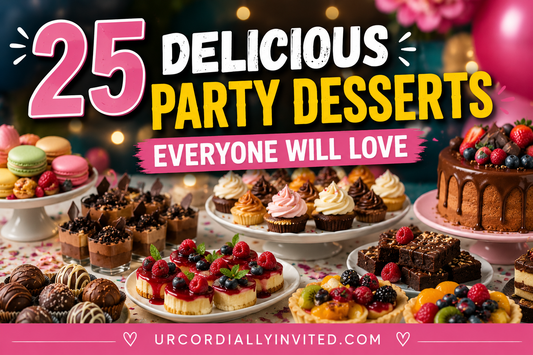 25 Delicious Party Desserts Everyone Will Love - by URCordiallyInvited