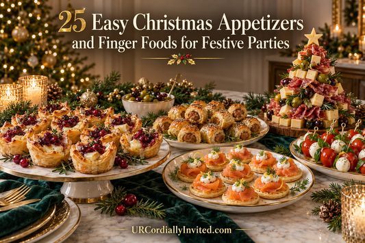 25 Easy Christmas Appetizers and Finger Foods for Festive Parties - URCordiallyInvited