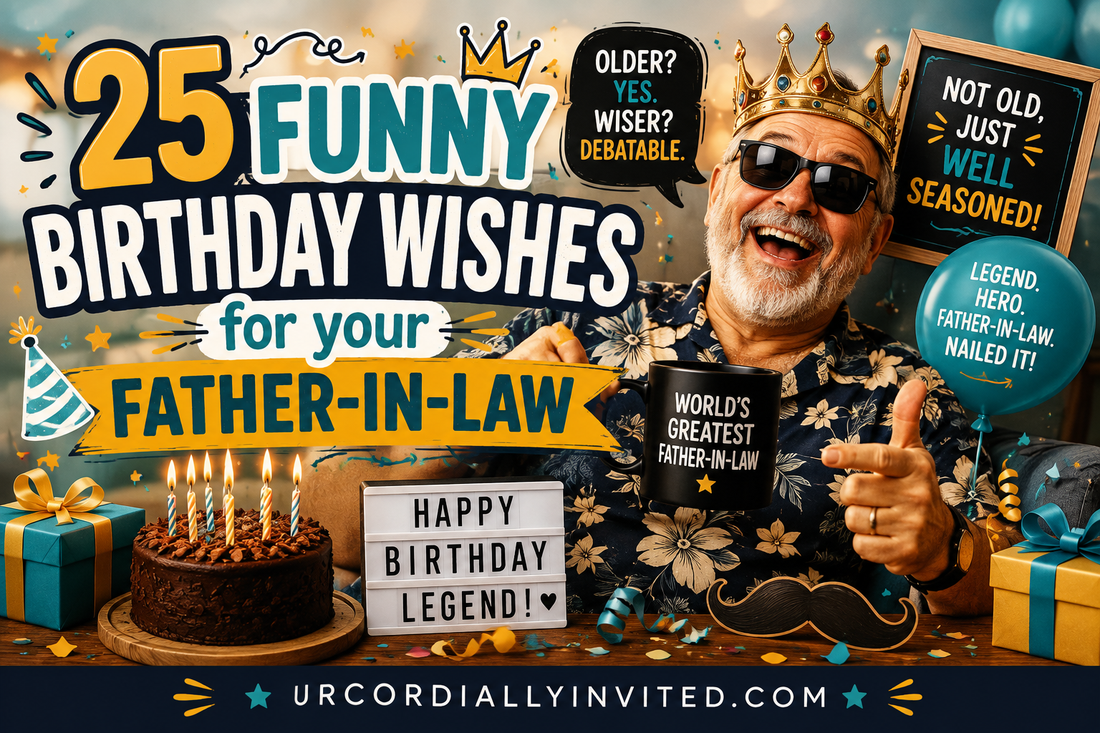 25 Funny Birthday Wishes for Your Father-in-Law by URCordiallyInvited