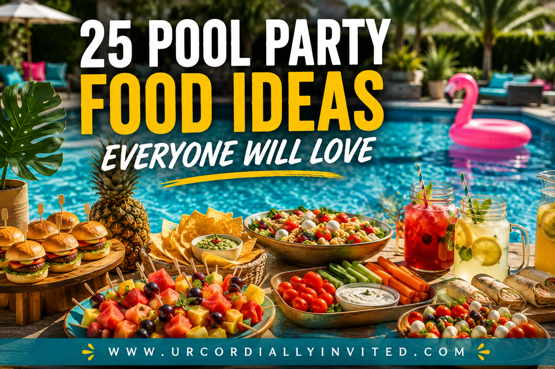 25 Pool Party Food Ideas Everyone Will Love - by URCordiallyInvited