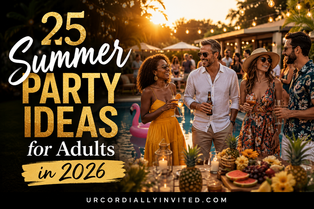 25 Summer Party Ideas for Adults in 2026 adults at a barbeque image
