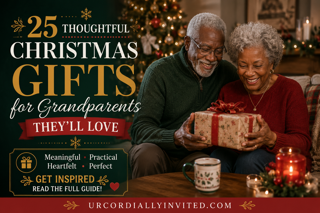 25 Thoughtful Christmas Gifts for Grandparents They Will Love - by URCordiallyInvited