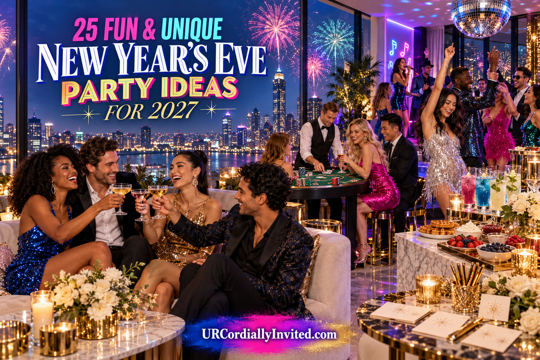 25 fun and unique new year eve party ideas to welcome 2027-URCordiallyInvited