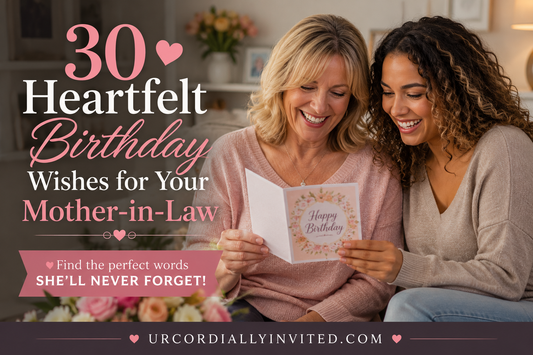 30 Heartfelt Birthday Wishes for Your Mother-in-Law - by URCordiallyInvited