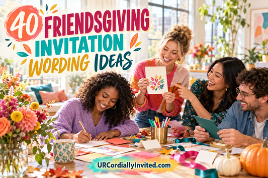 40 Friendsgiving Invitation Wording Ideas - by URCordiallyInvited