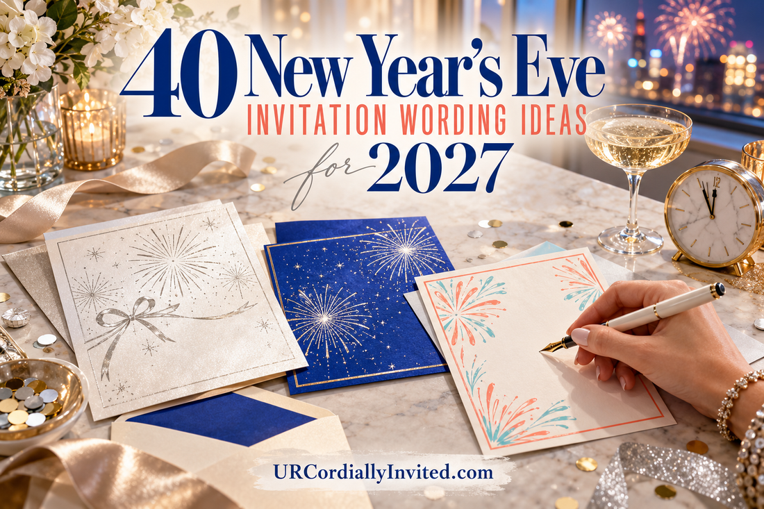 40 New Year’s Eve Invitation Wording Ideas for 2027 - by URCordiallyInvited