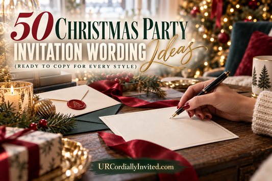 50 Christmas Party Invitation Wording Ideas - by URCordiallyInvited
