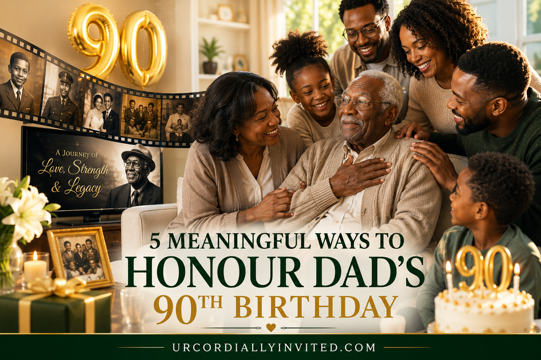 5 Meaningful Ways to Honour Dad's 90th Birthday - by URCordiallyInvited