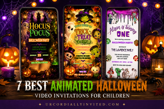 7 Best Animated Halloween Video Invitations for Children - by URCordiallyInvited