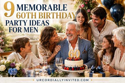 9 Memorable 60th Birthday Party Ideas for Men - by URCordiallyInvited