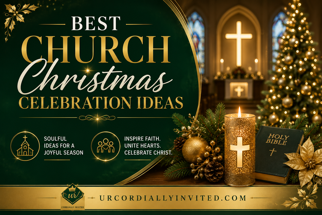 Best Church Christmas Celebration Ideas - by URCordiallyInvited