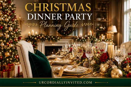 Christmas Dinner Party Planning Guide - by URCordiallyInvited