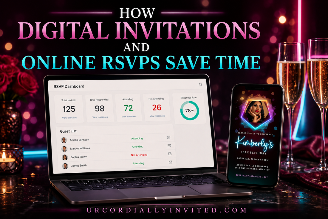 How Digital Invitations and Online RSVPs Save Time - by URCordiallyInvited