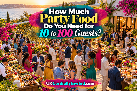 How Much Party Food Do You Need for 10 to 100 Guests - by URCordiallyInvited