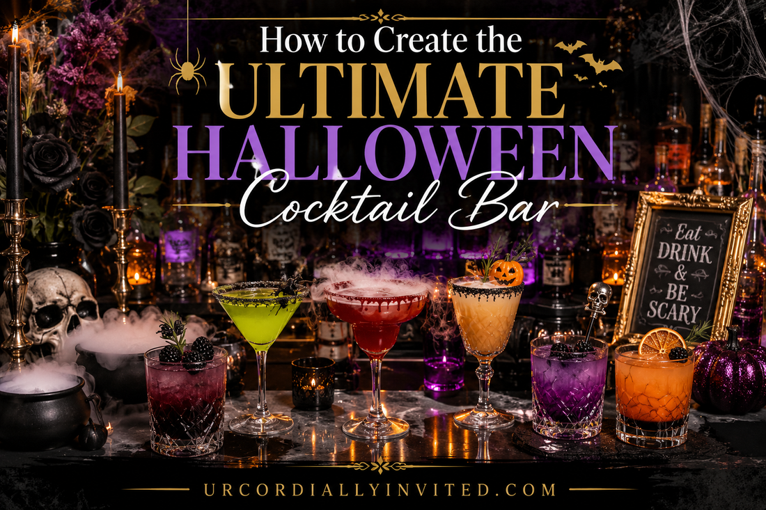 How to Create the Ultimate Halloween Cocktail Bar - by URCordiallyInvited