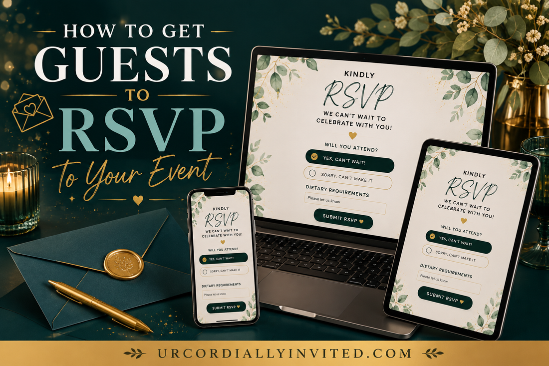How to Get Guests to RSVP to Your Event - by URCordiallyInvited