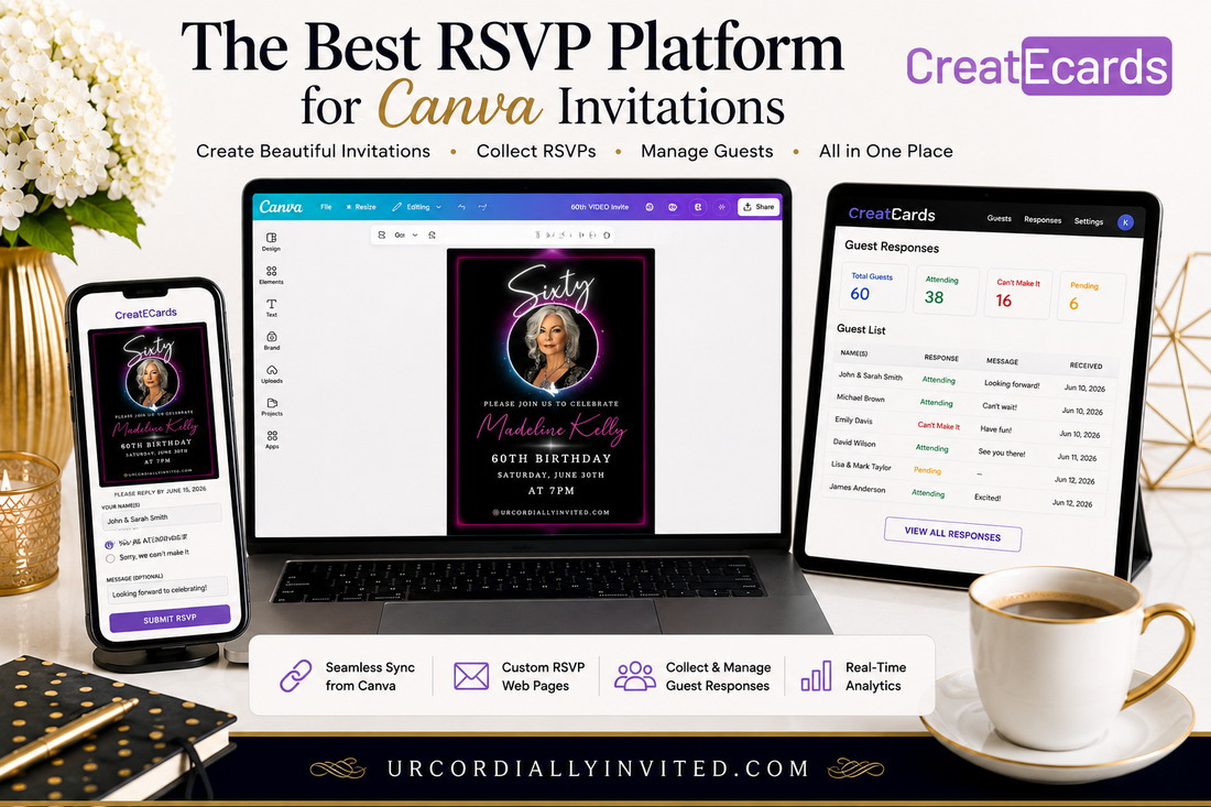The Best RSVP Platform for Canva Invitations - by URCordiallyInvited