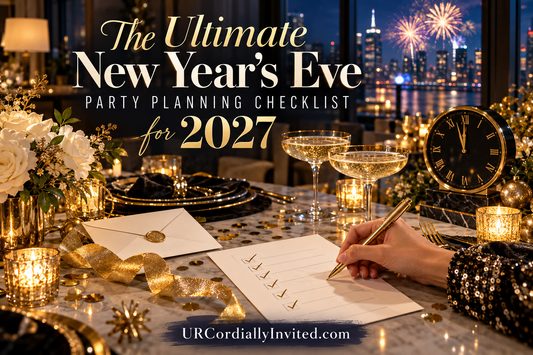 The Ultimate New Year’s Eve Party Planning Checklist - by URCordiallyInvited