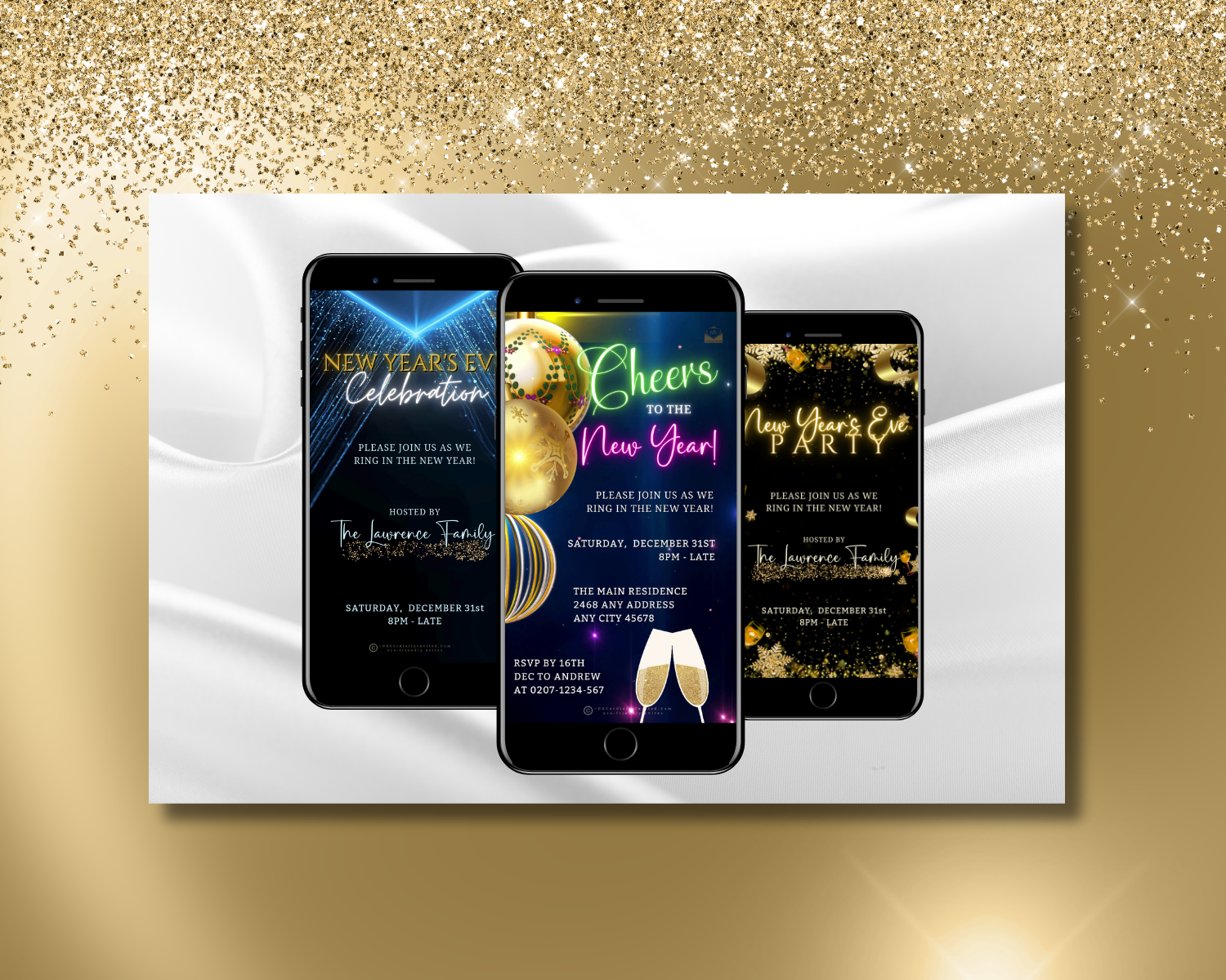 New Invites New Year Video Invites Collection | Digital Invitations ...