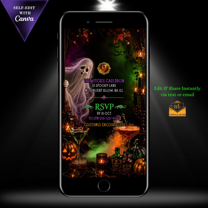 Don't Ghost This Halloween Party Video Invitation